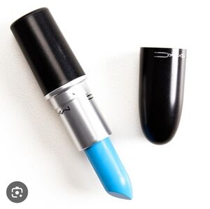 MAC Vibrant Matte Sky Blue Lipstick